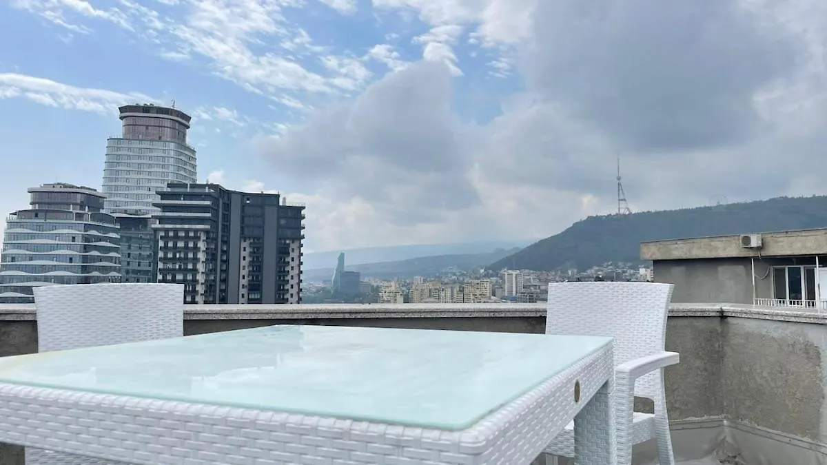 Top Floor Aleksidze Apt With Terrace & Views Tbilisi Apartment